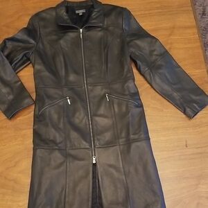 CLASSIQUES ENTIER Vintage 2000 Lamb Leather Trenchcoat Black Medium